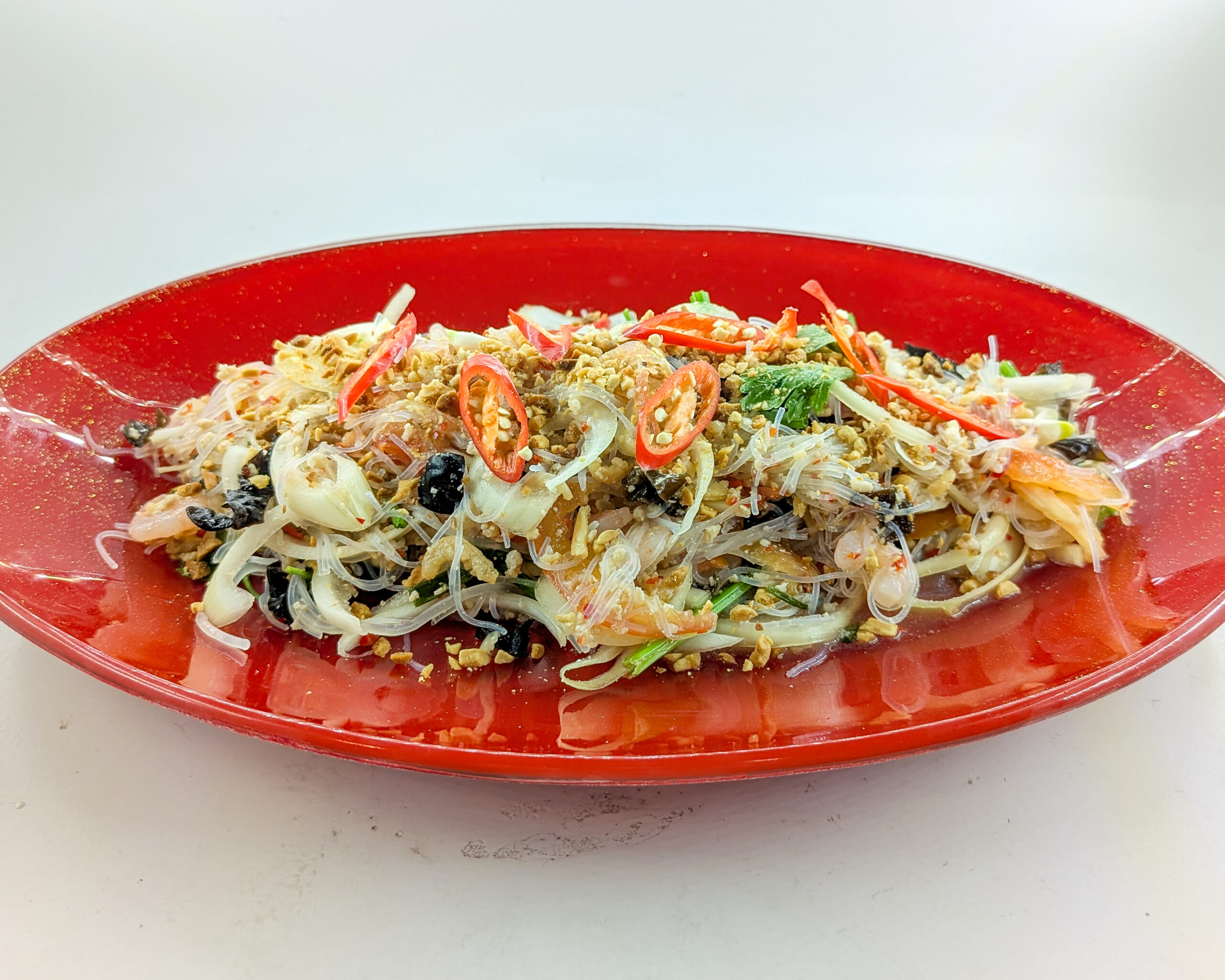 The Zesty Crunch of Spicy Mung Bean Noodle Salad (Yum Woon Sen)